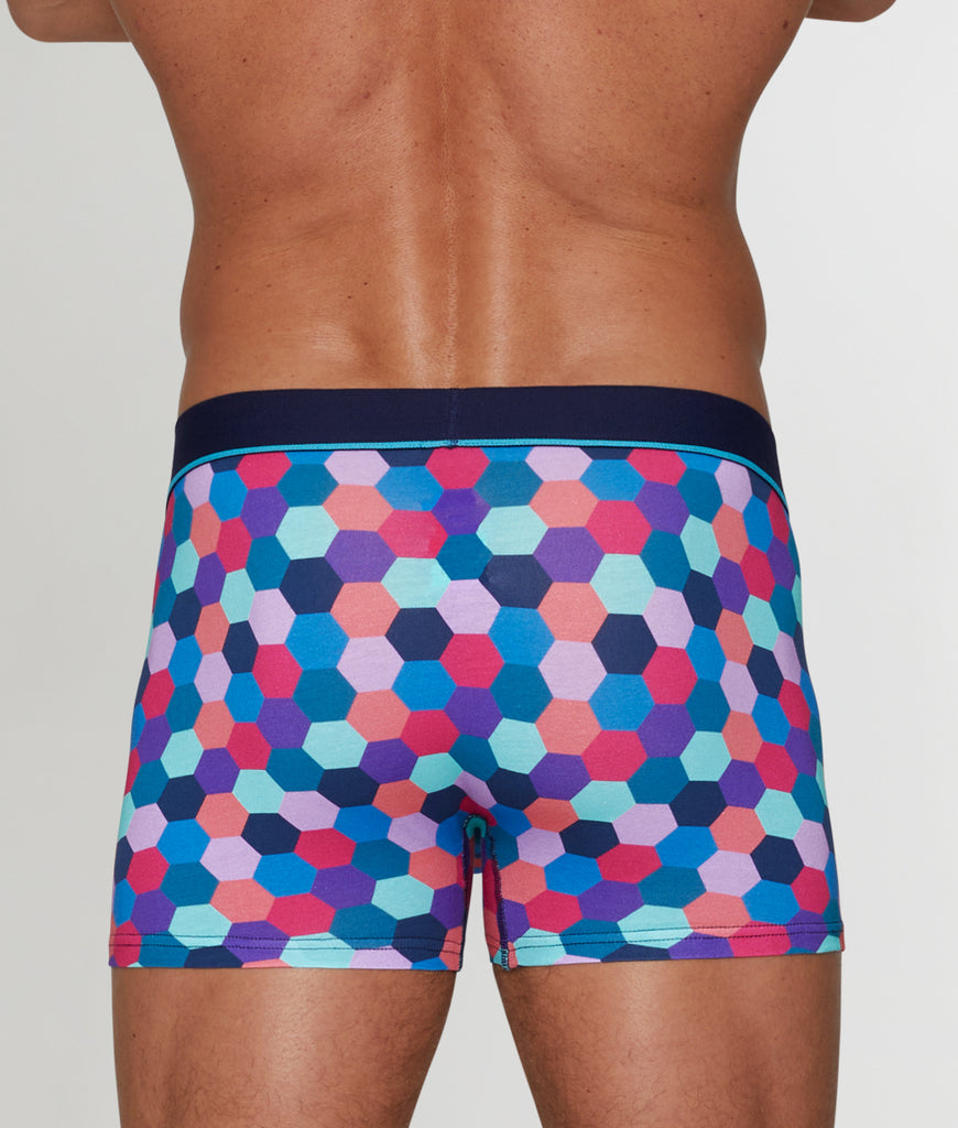 Unsimply Stitched Honeycomb Trunk Unsimply Stitched Honeycomb Trunk Blue-pink-multi