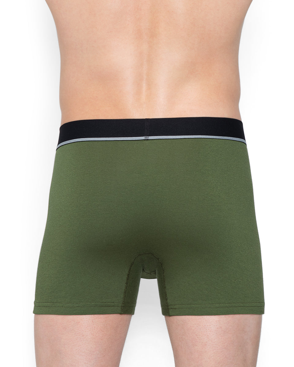 Unsimply Stitched Solid Trunk Red
