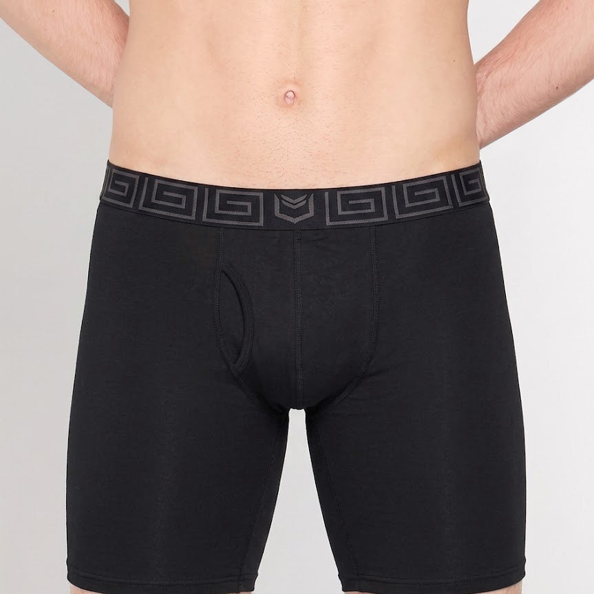 Sheath V Bamboo Men's 8" Sports Performance Boxer Brief