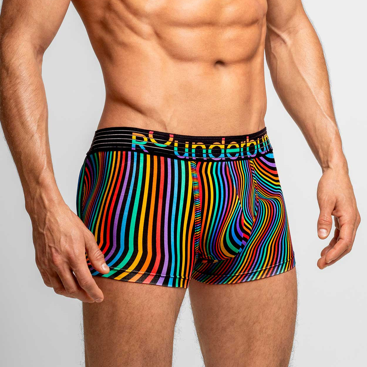 Rounderbum Waveform Pride Padded Boxer Trunk