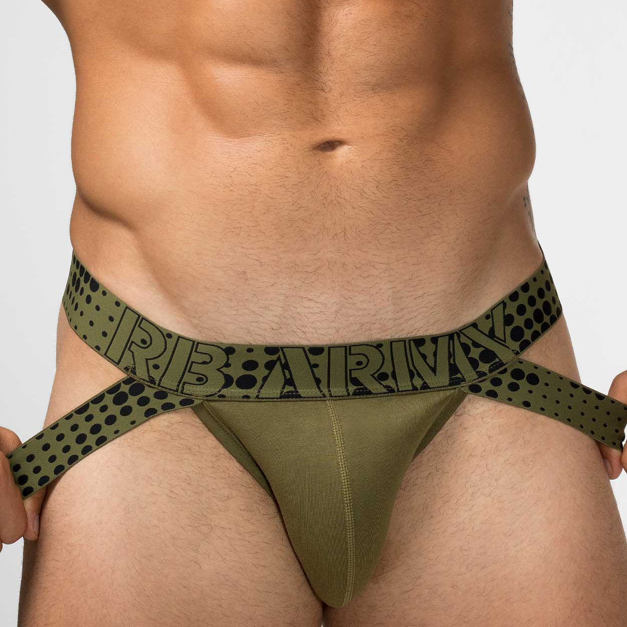 Rounderbum Army Lift Jockstrap