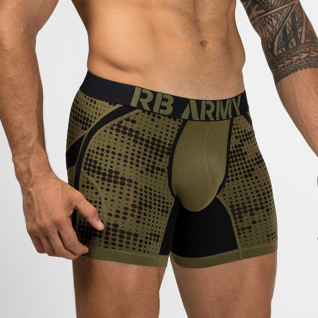 Rounderbum Army Anatomic Boxer Brief