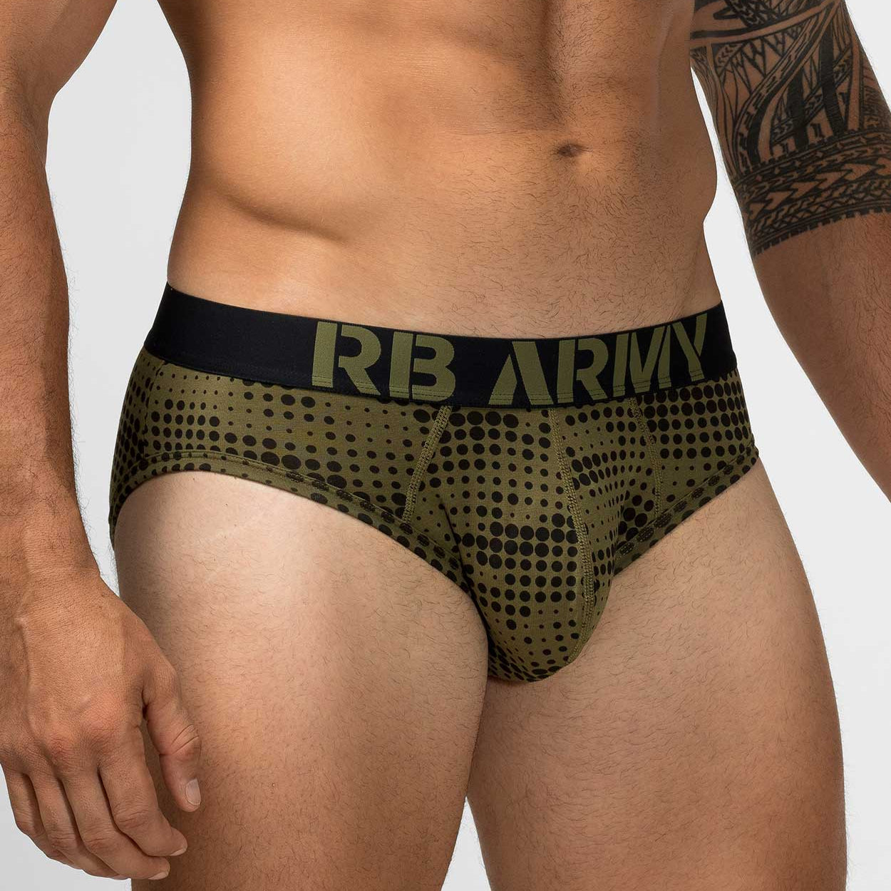 Rounderbum Army Padded Brief