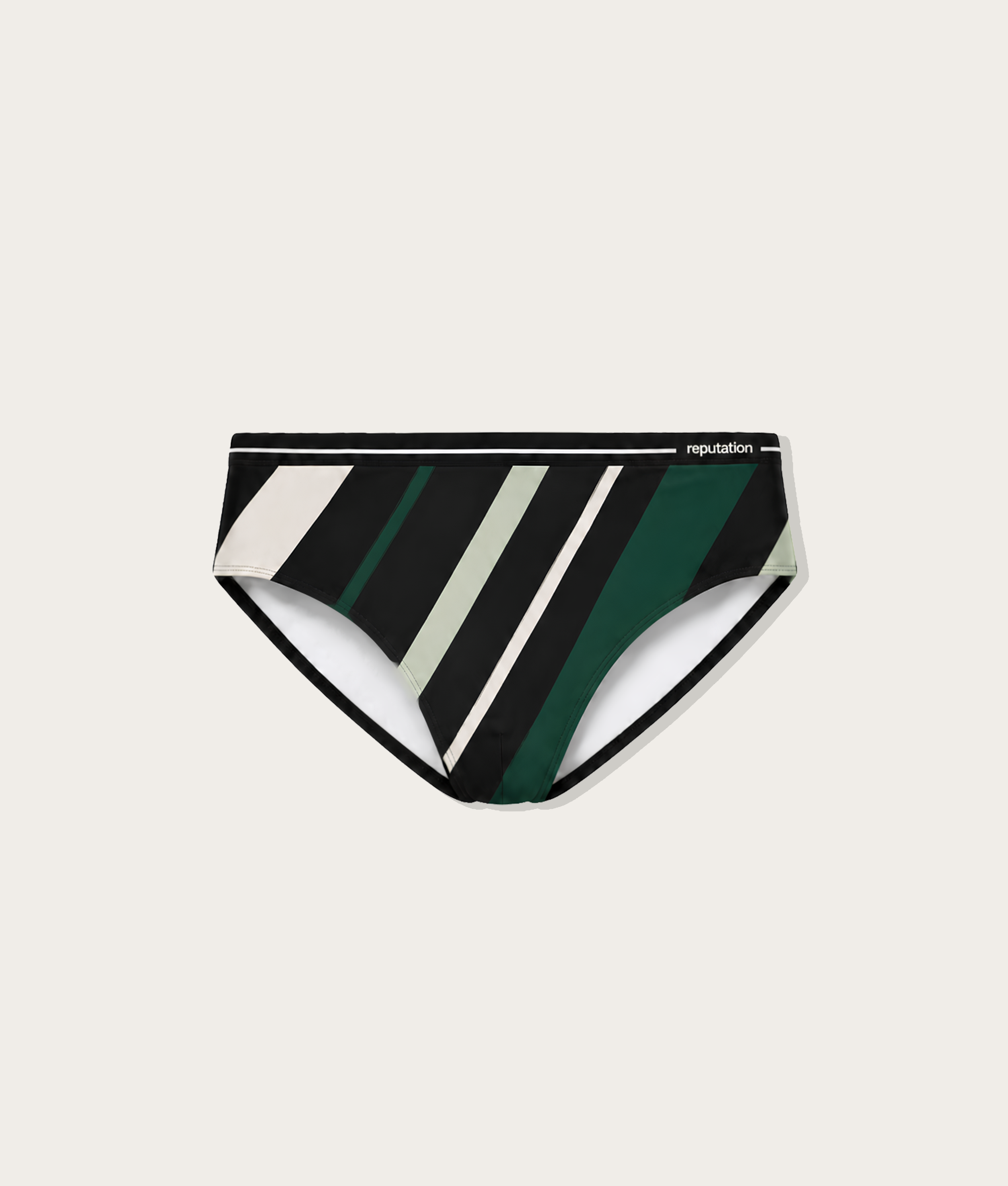 Reputation Sunga 02 Green Vector — men's ultra-matte sunga brief flatlay