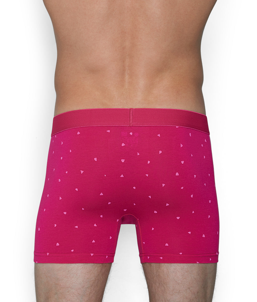Wood Boxer Brief with Fly Pink-fling