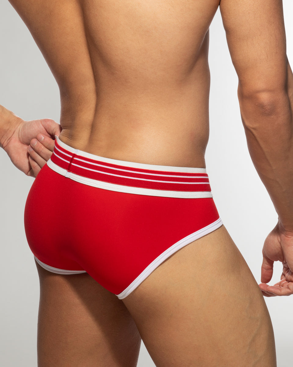 Addicted Double Trouble Brief Red