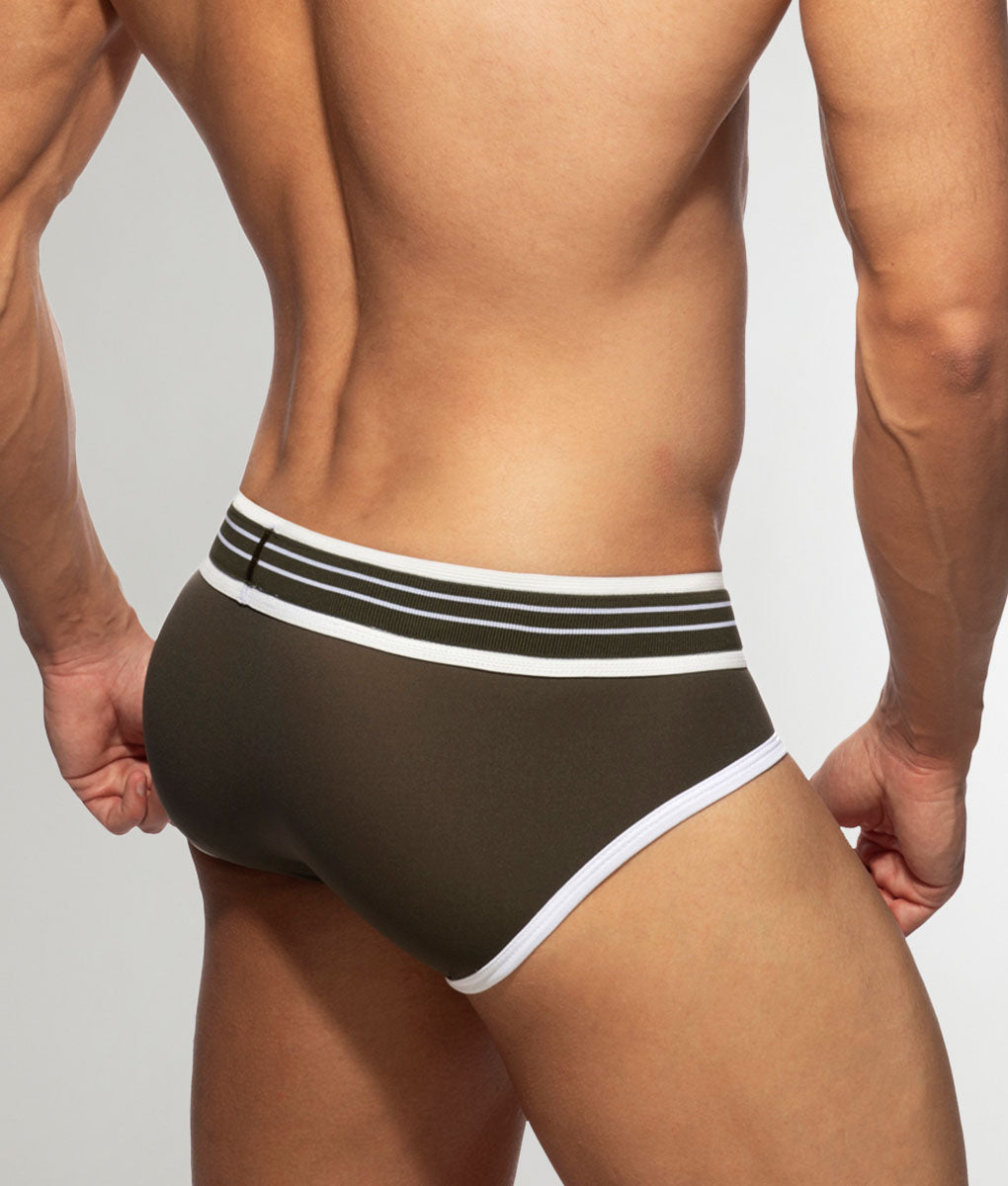 Addicted Double Trouble Brief Khaky