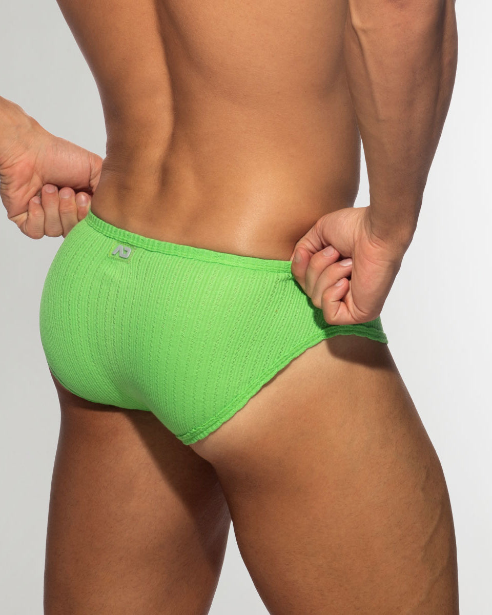 Addicted Puff Bikini Brief Lemon-green