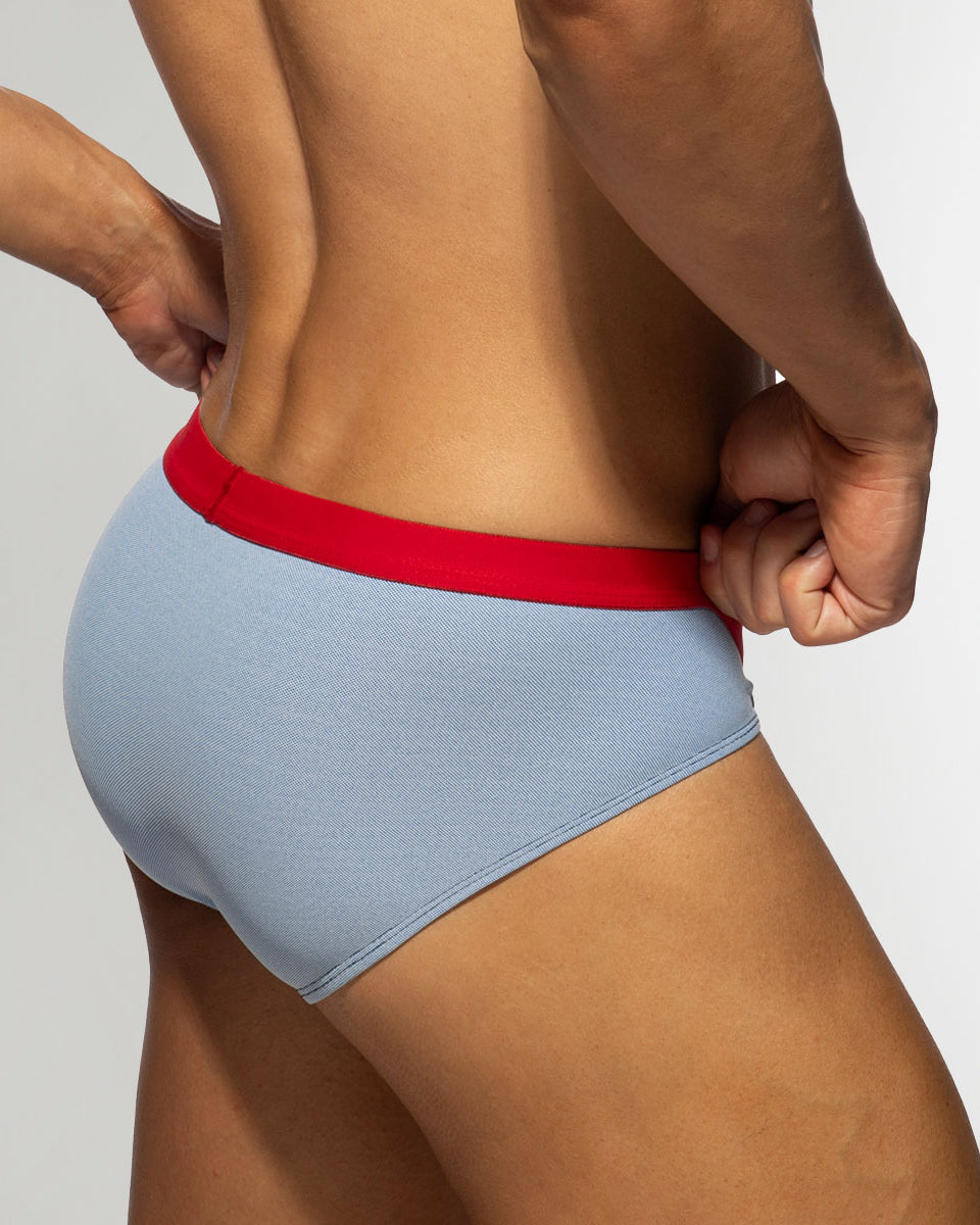 Addicted Pique Jeans Brief Royal-blue