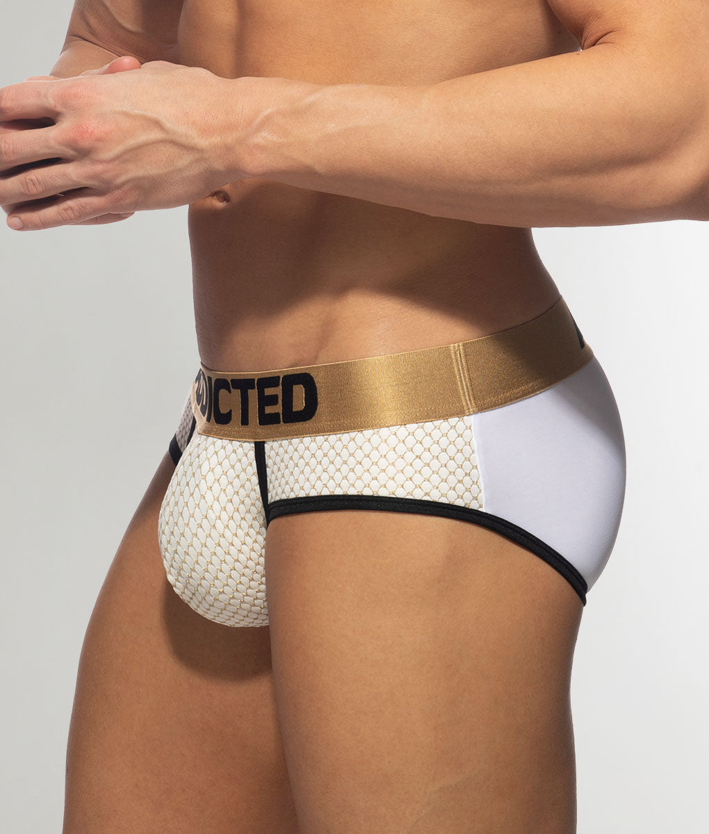 Addicted Luxury Swimderwear Brief White