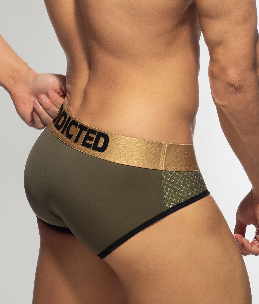 Addicted Luxury Swimderwear Brief Khaky