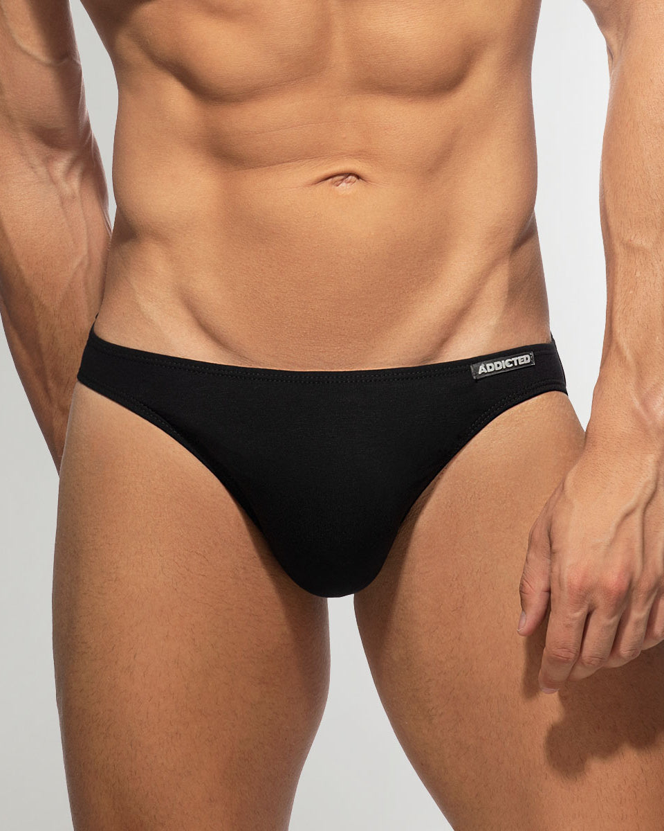 Addicted Cotton Bikini Brief Black