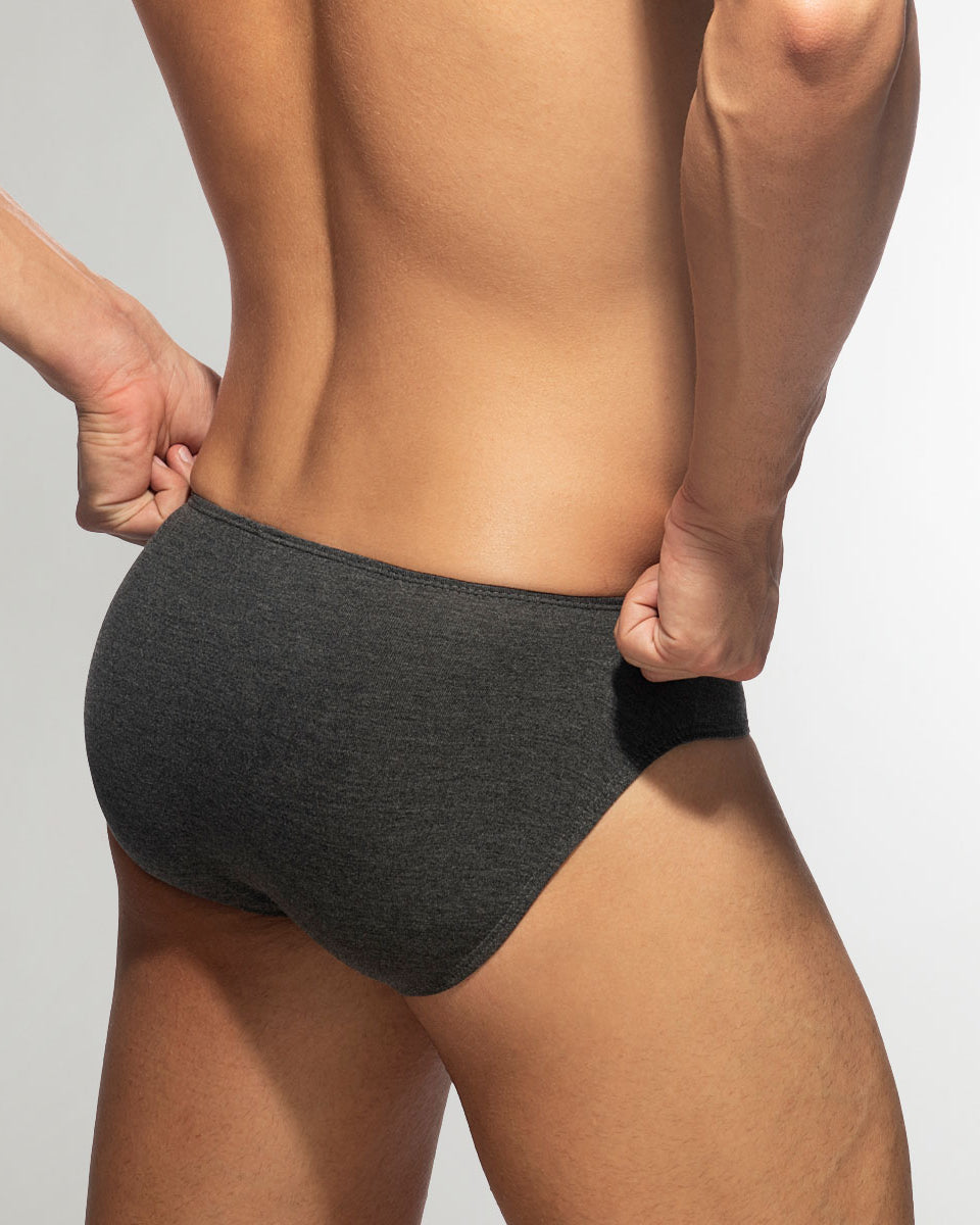 Addicted Cotton Bikini Brief Charcoal