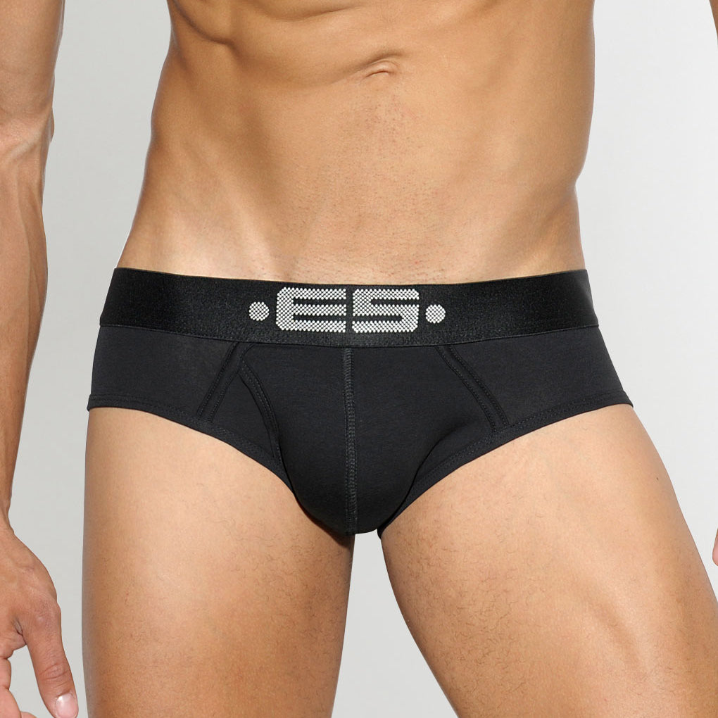 ES Collection Basic Cotton Brief Black