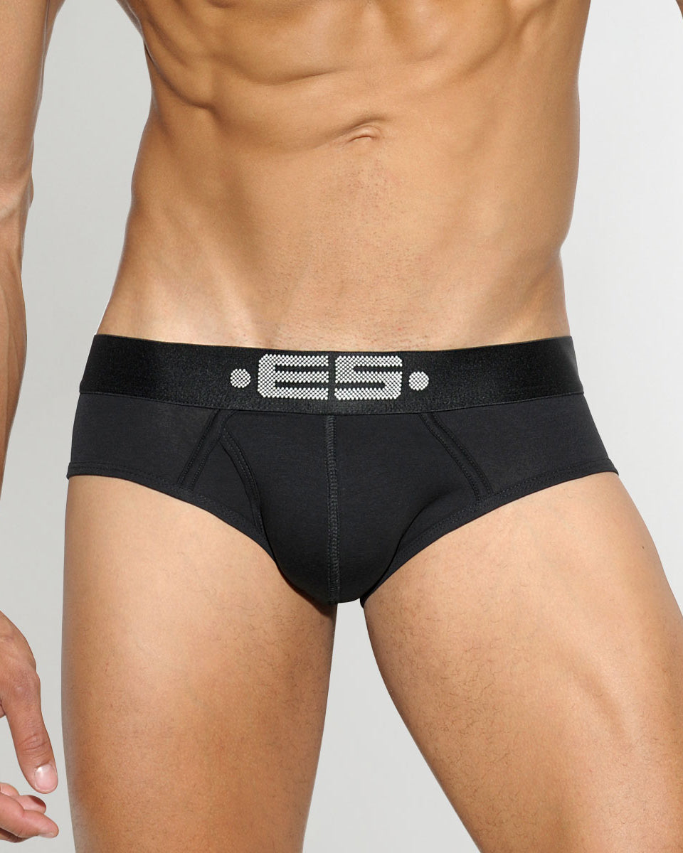 ES Collection Basic Cotton Brief Black