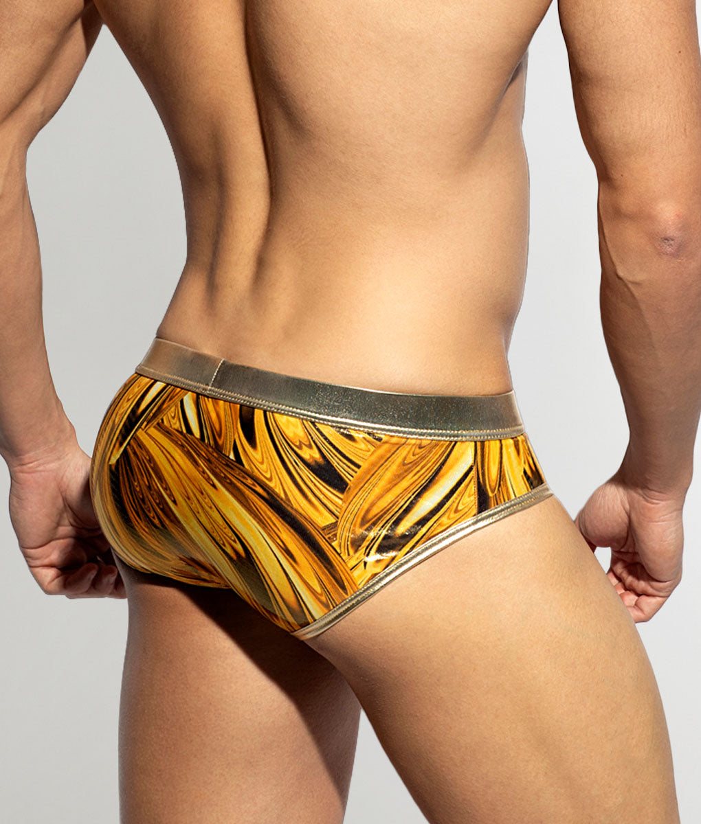 ES Collection Storm Glitter Brief Gold
