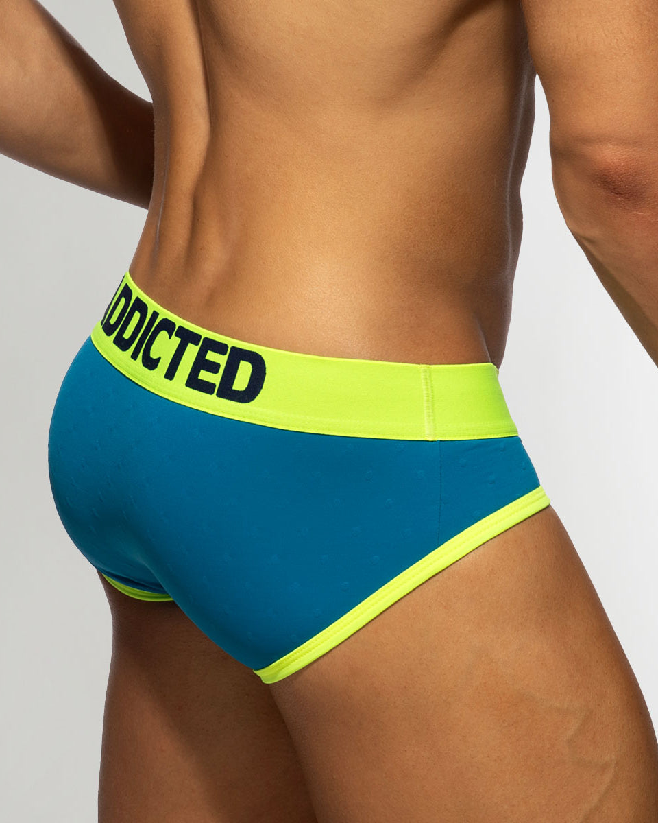 Addicted Dot Dot Dot Swimderwear Brief Peacock
