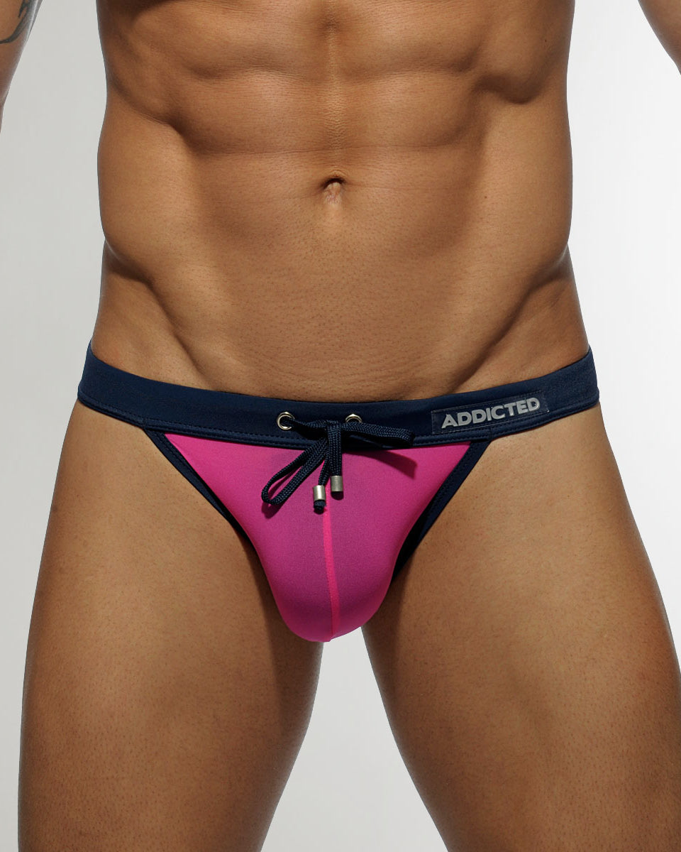 Addicted Sexy Low Rise Swim Brief Pink