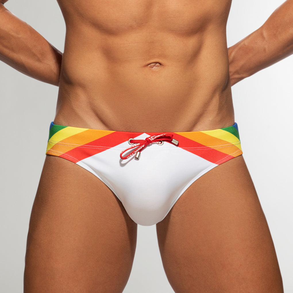 Addicted Topgay Swim Brief White