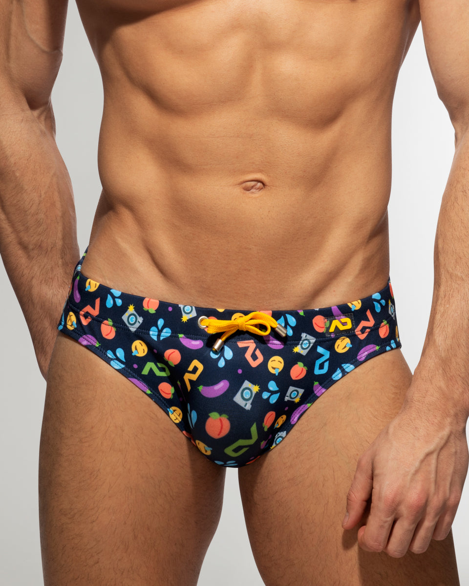 Addicted Emoji Swim Brief Addicted Emoji Swim Brief Blue