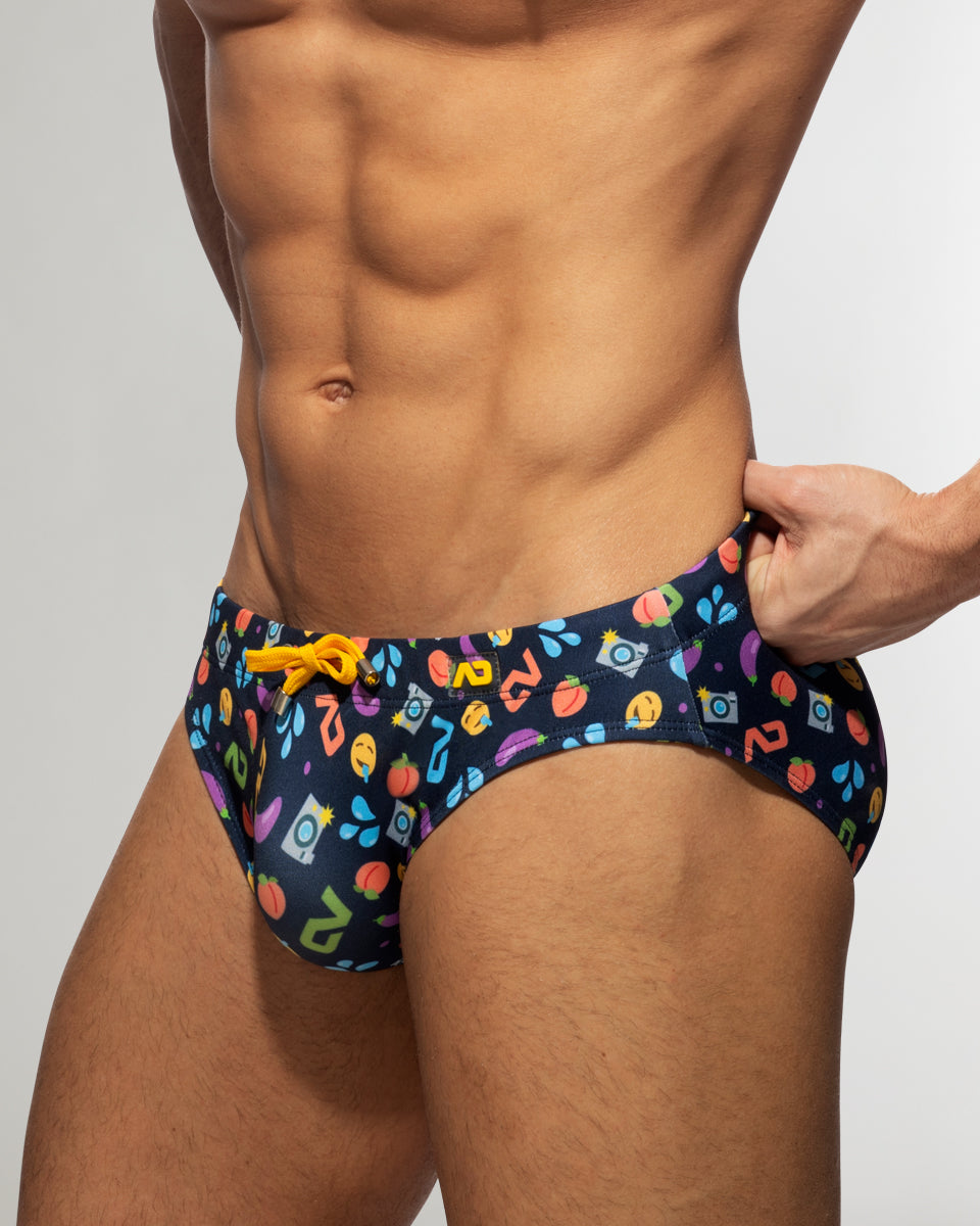Addicted Emoji Swim Brief Addicted Emoji Swim Brief Blue