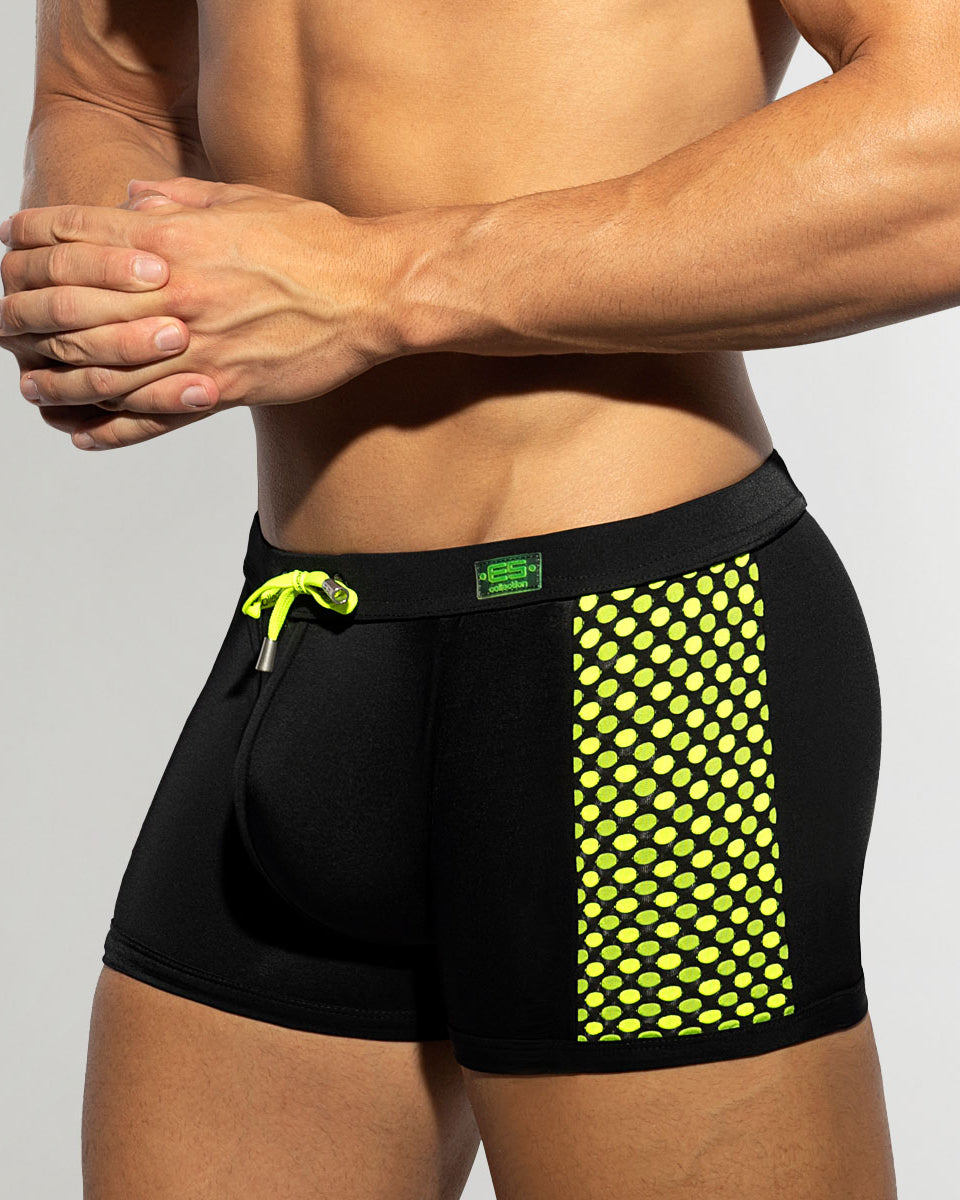 Addicted Disco Pop Swim Trunk Black