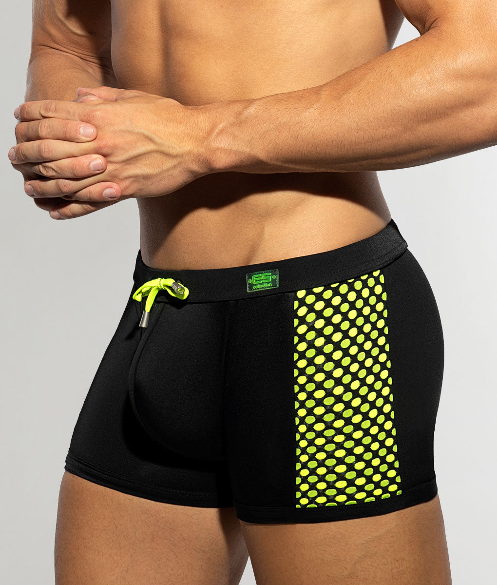 Addicted Disco Pop Swim Trunk Black