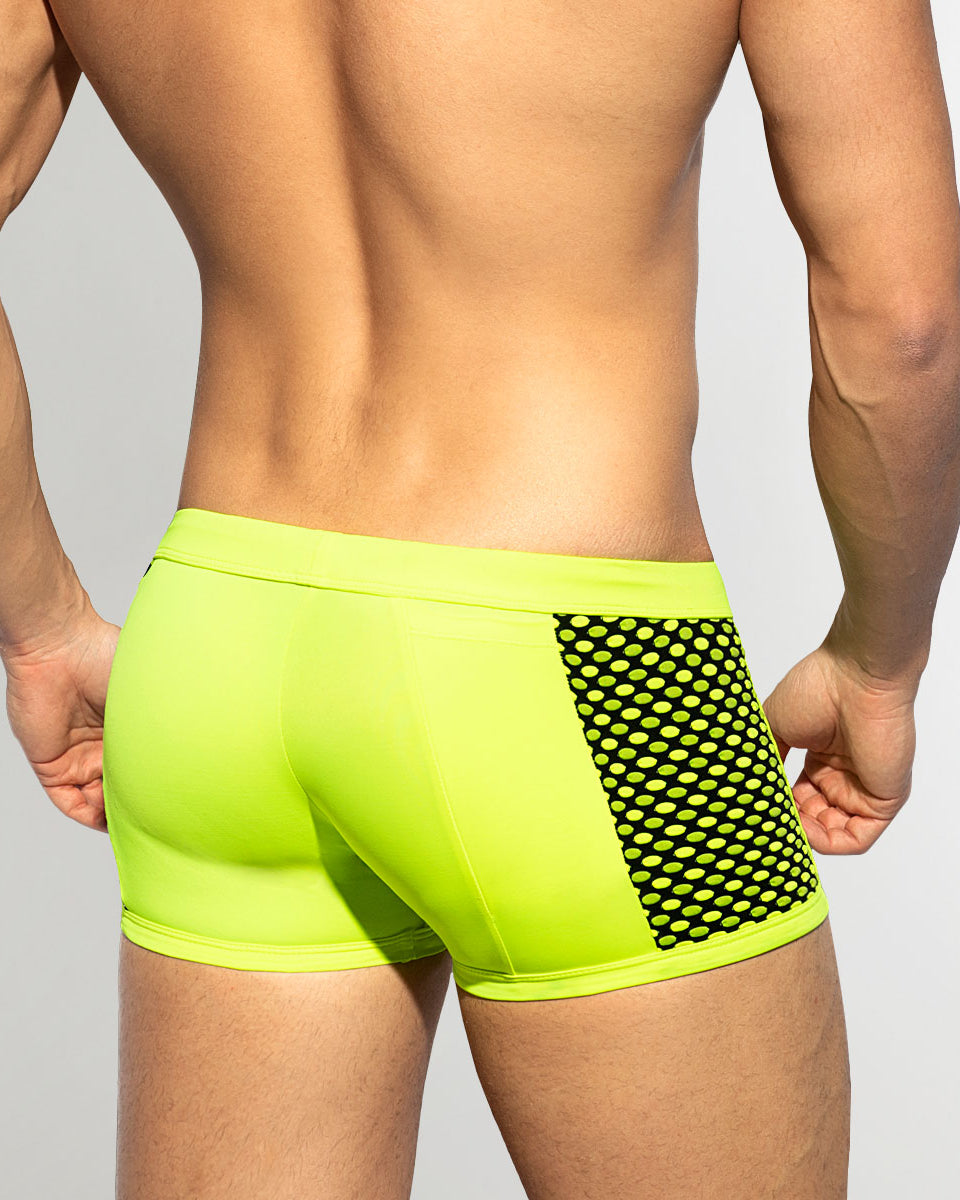Addicted Disco Pop Swim Trunk Yellow