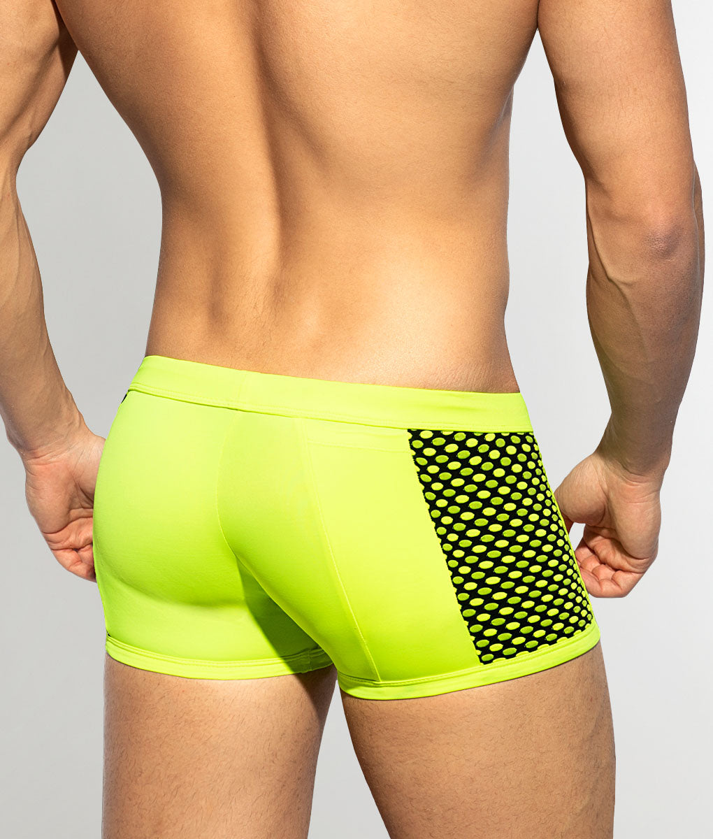 Addicted Disco Pop Swim Trunk Yellow