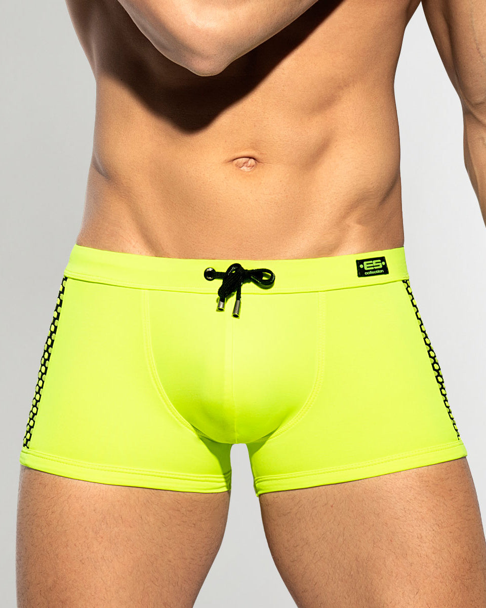 Addicted Disco Pop Swim Trunk Yellow