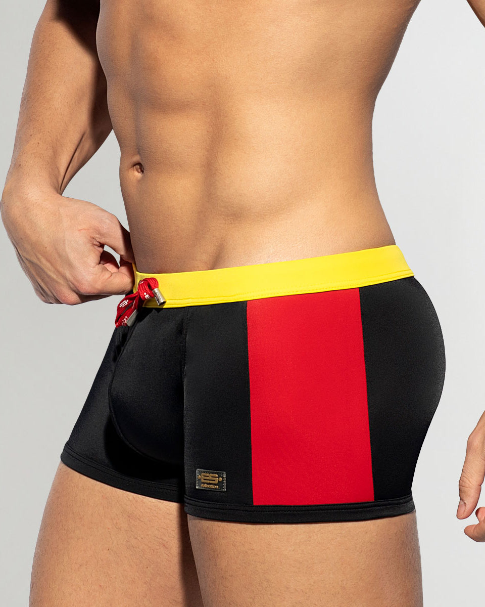 Addicted Flags Swim Trunk Black