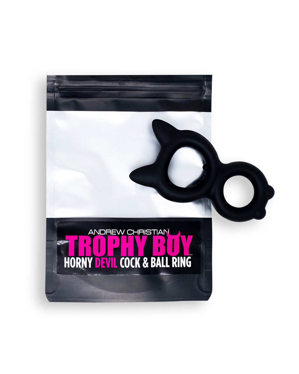 Andrew Christian Horny Devil Cock Ring Andrew Christian Horny Devil Cock Ring Black