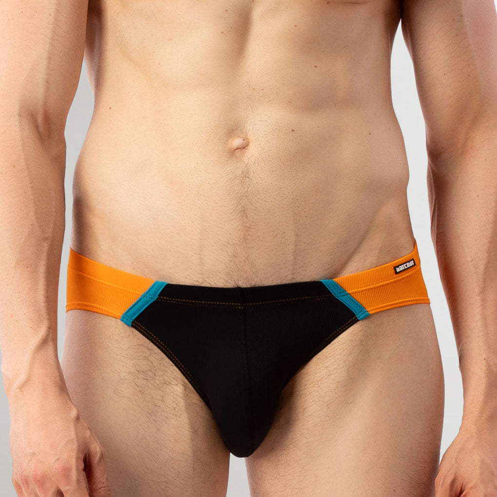 Barcode Berlin Avas Swim Brief Black-orange-blue