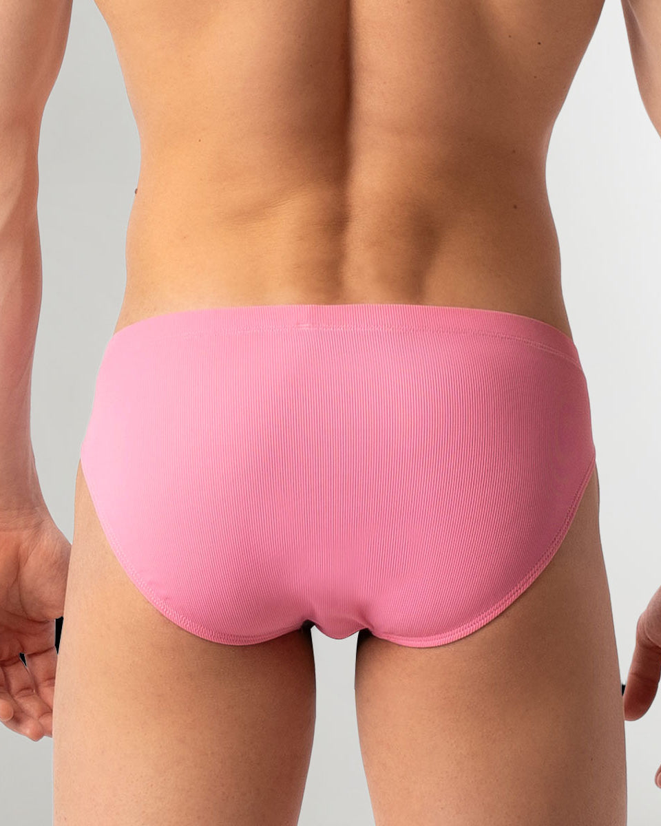 Barcode Berlin Avas Swim Brief Black-rose-lila