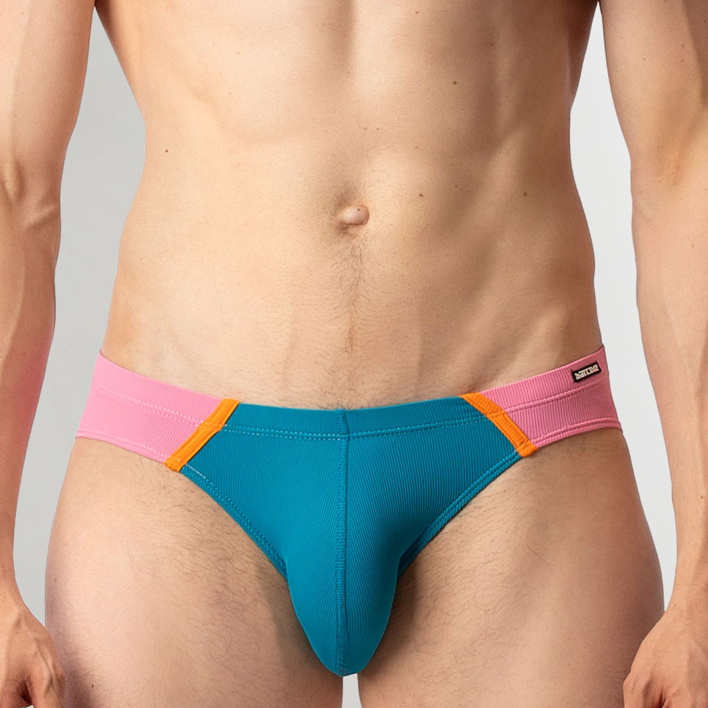 Barcode Berlin Avas Swim Brief Blue-rose-orange