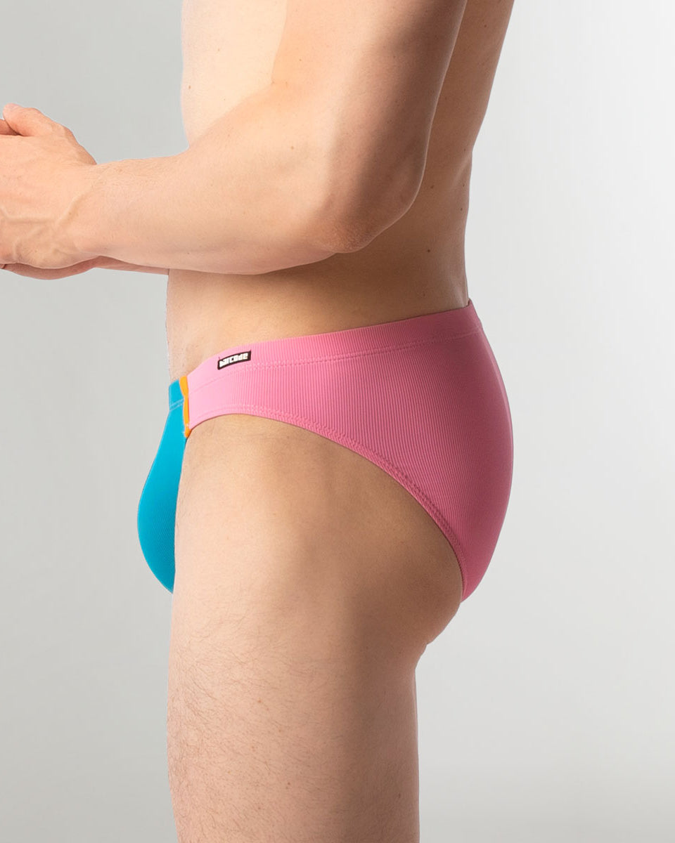 Barcode Berlin Avas Swim Brief Blue-rose-orange