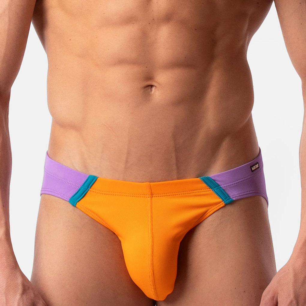 Barcode Berlin Avas Swim Brief Orange-lila-blue