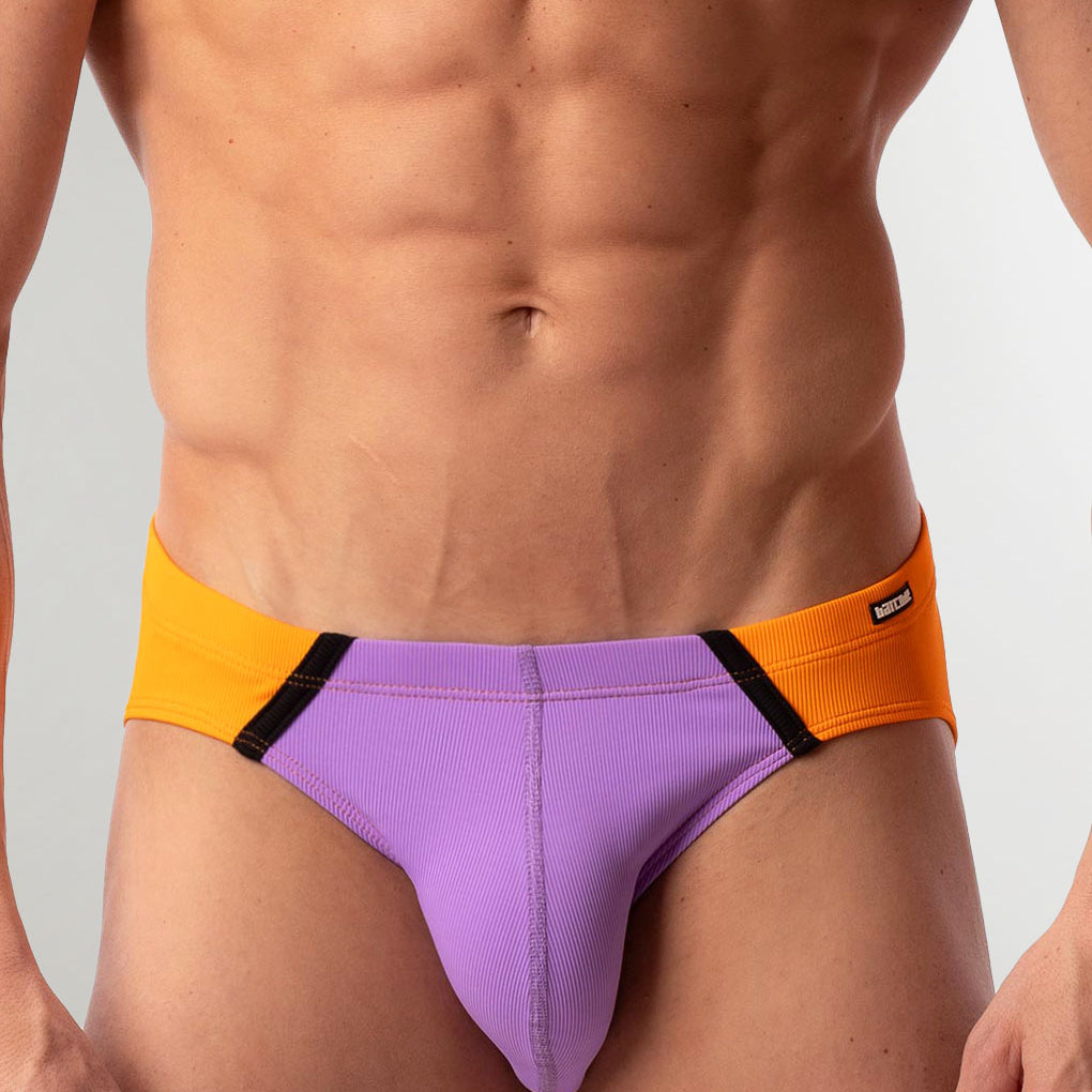 Barcode Berlin Avas Swim Brief Lila-orange-black