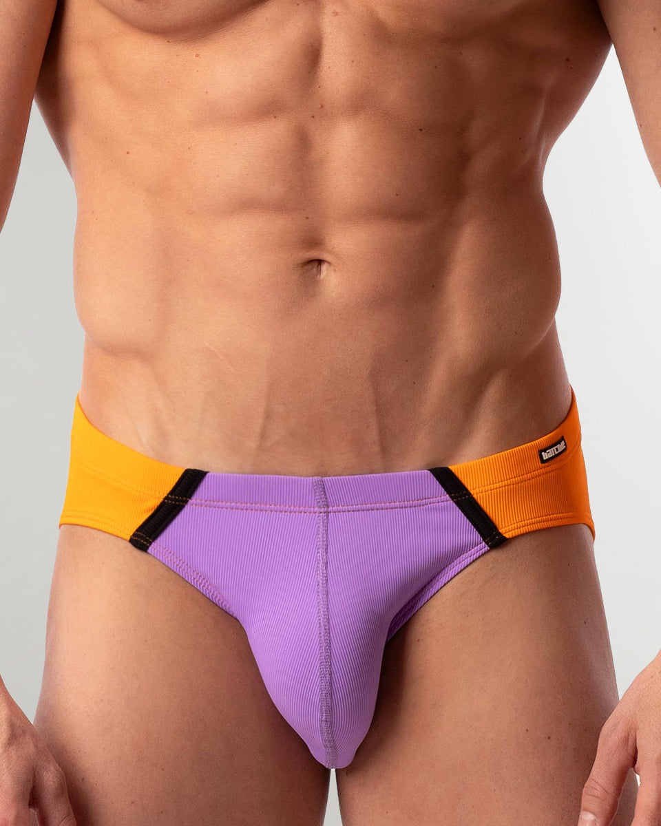 Barcode Berlin Avas Swim Brief Lila-orange-black