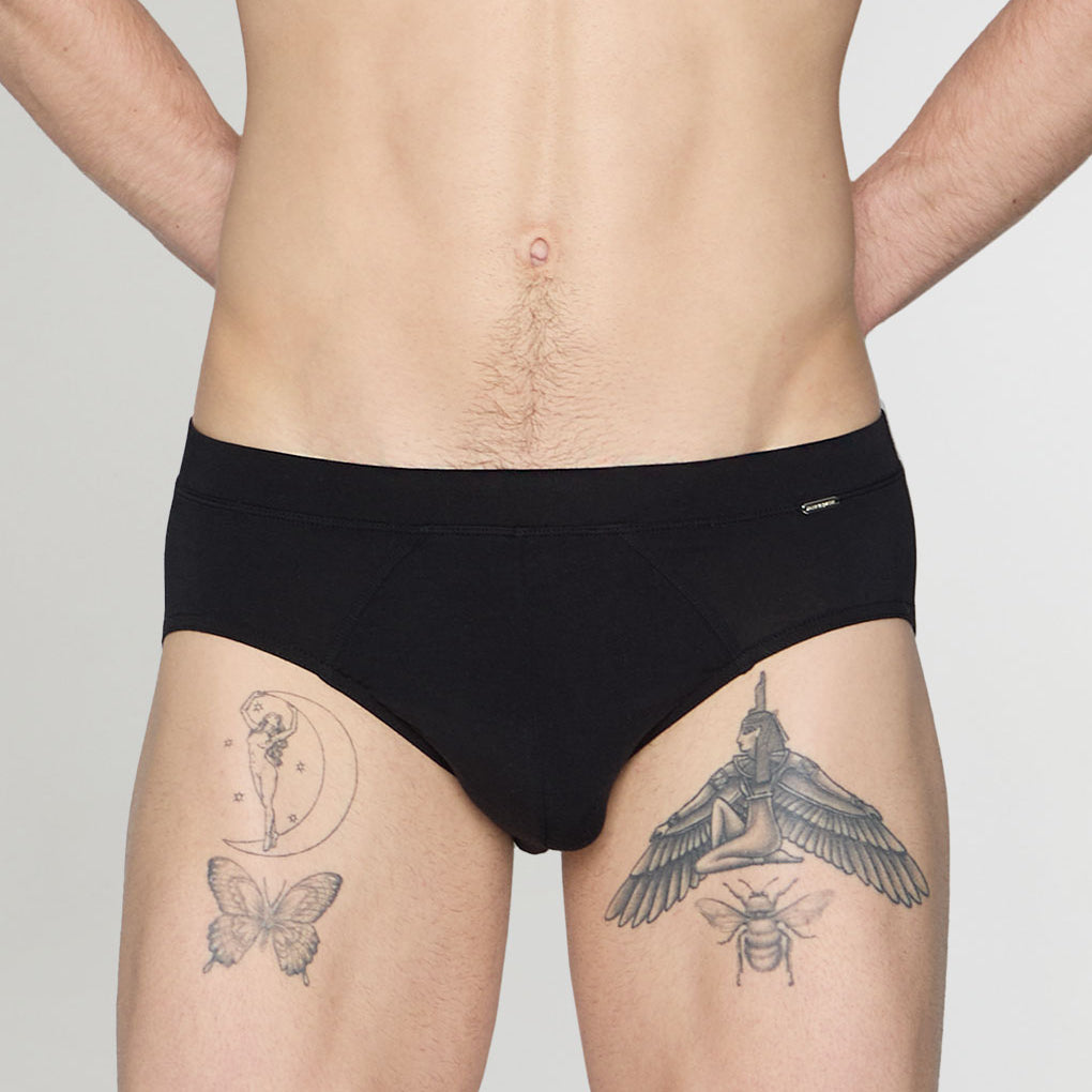 Blackspade Silver Brief Black