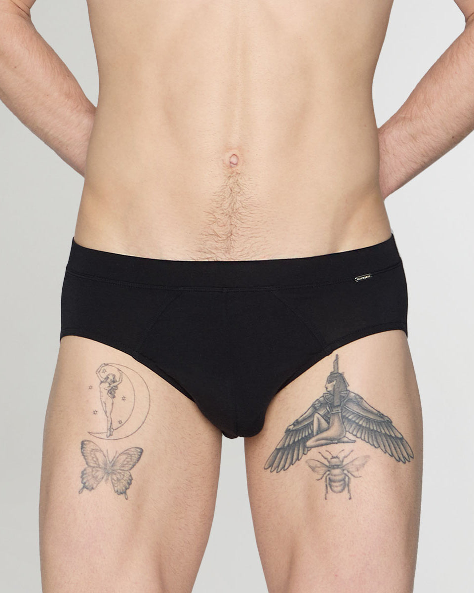 Blackspade Silver Brief Black