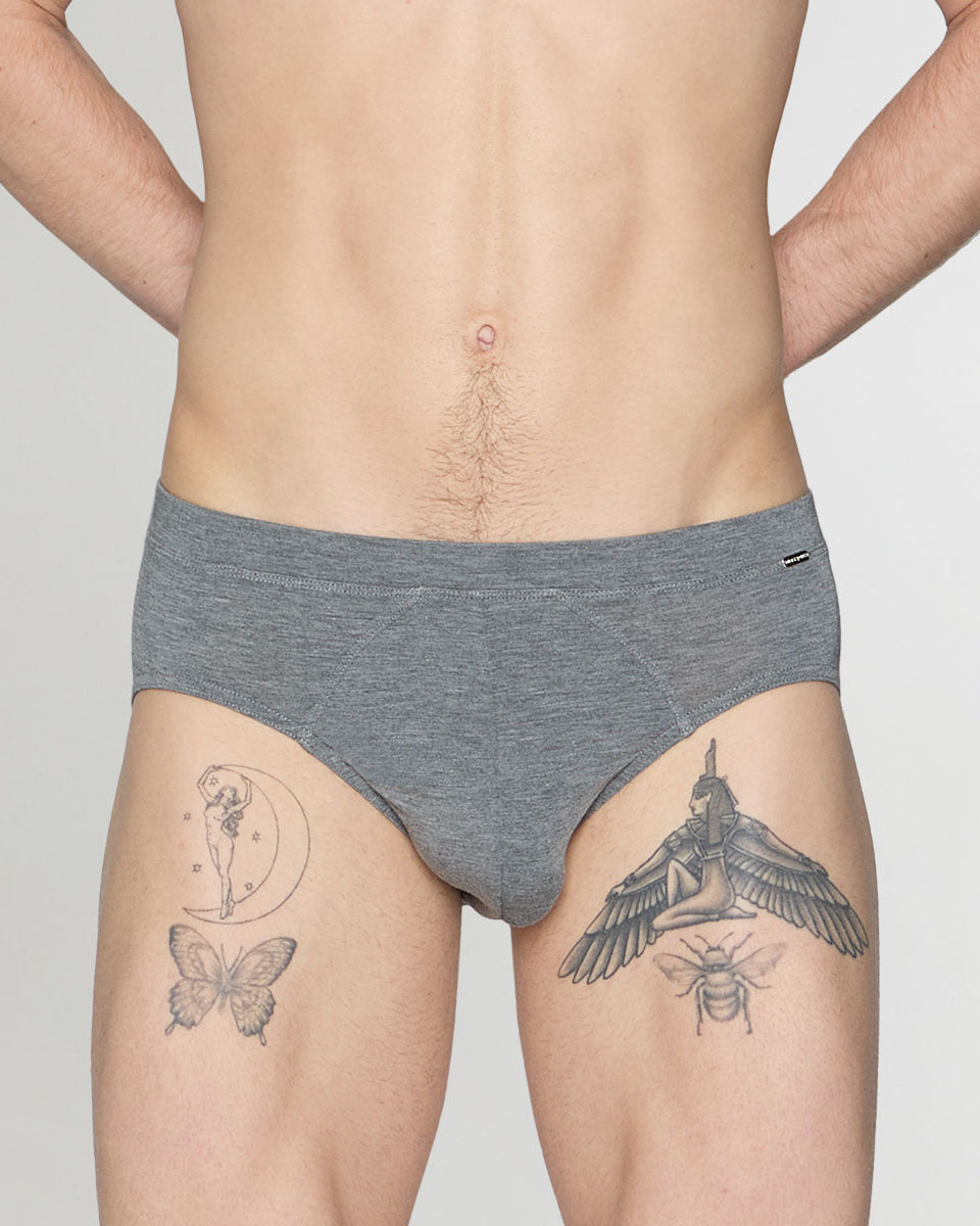 Blackspade Silver Brief Grey-melange