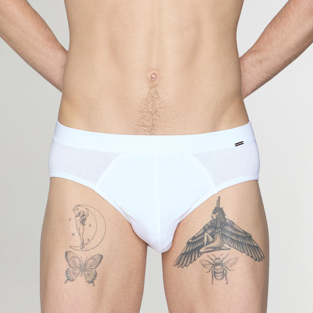 Blackspade Silver Brief White