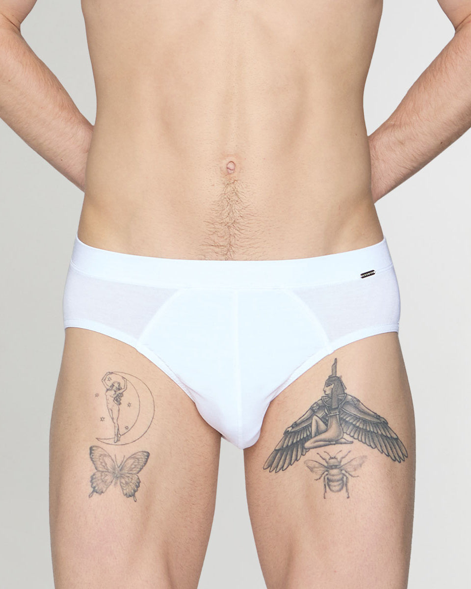 Blackspade Silver Brief White