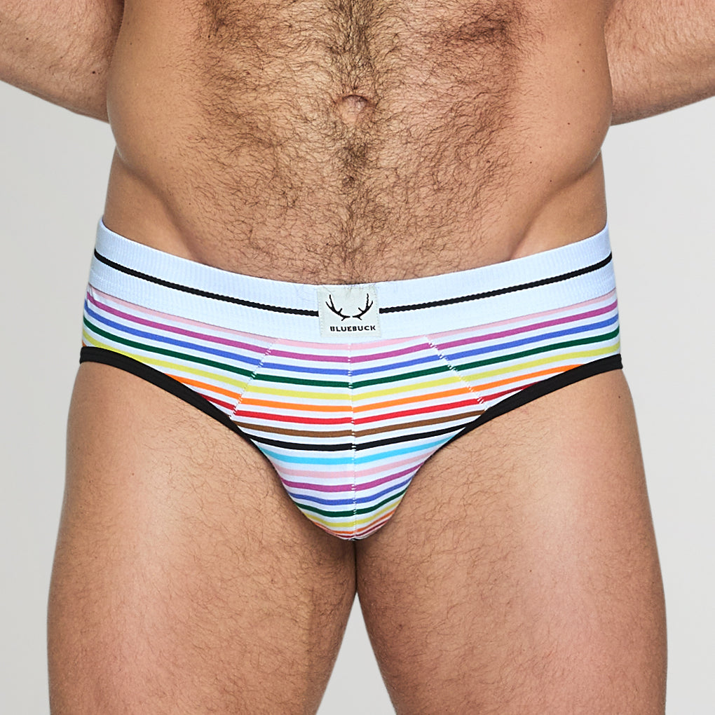 Bluebuck Pride Low Rise Brief White