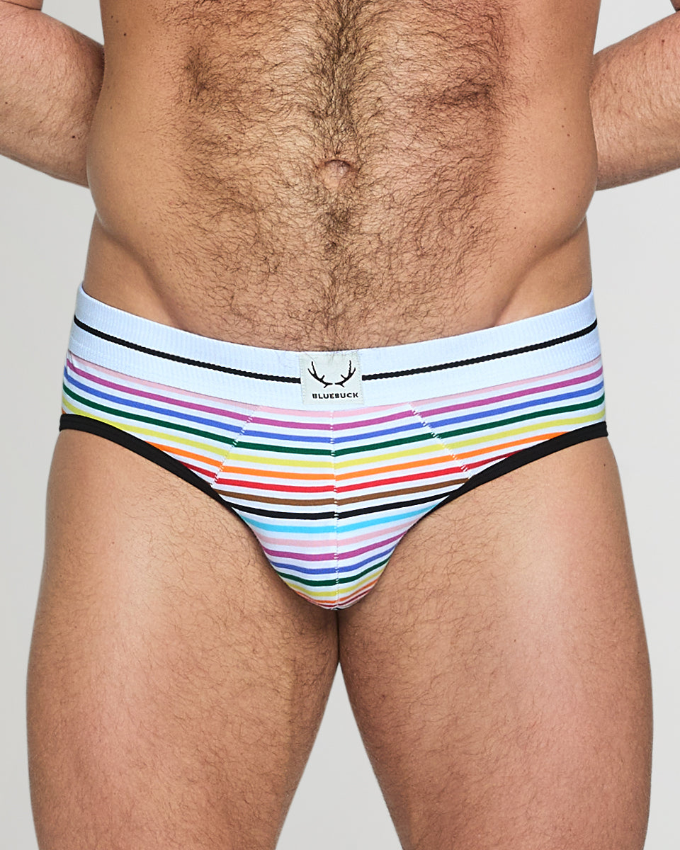 Bluebuck Pride Low Rise Brief White