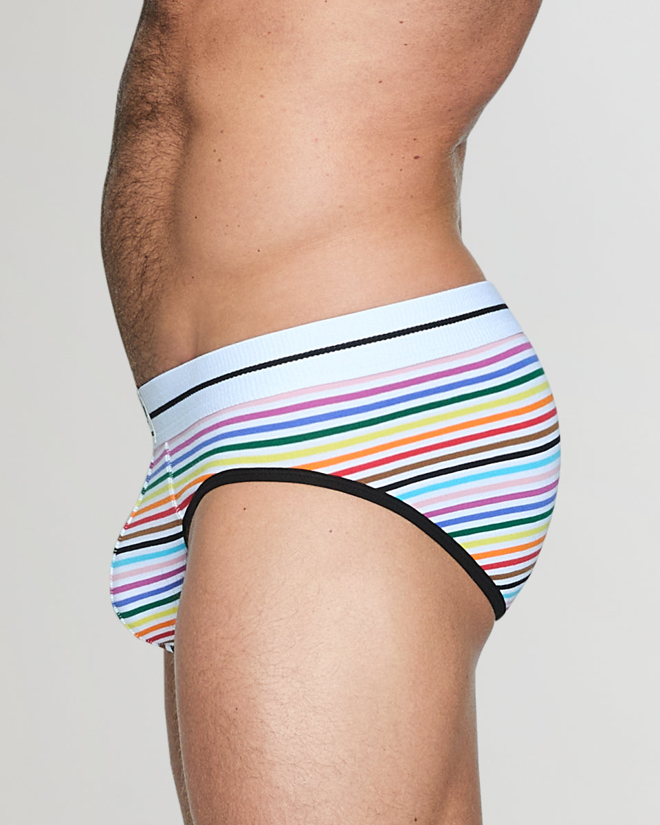 Bluebuck Pride Low Rise Brief White