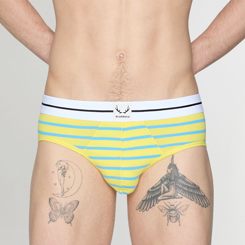 Bluebuck Nautical 25 Brief Yellow-blue