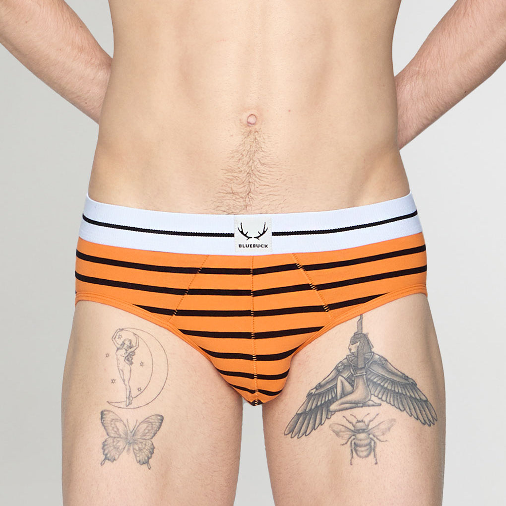 Bluebuck Nautical 25 Brief Orange-black