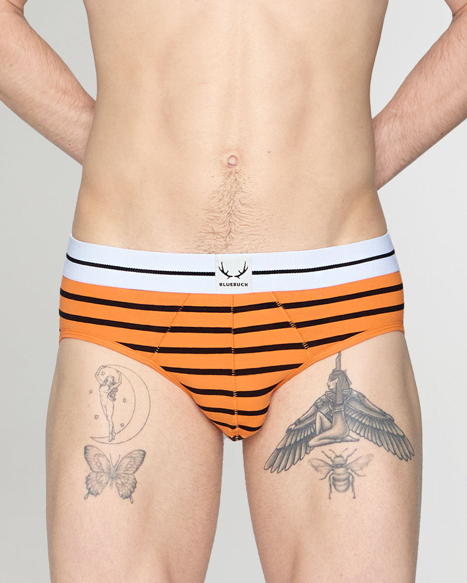 Bluebuck Nautical 25 Brief Orange-black